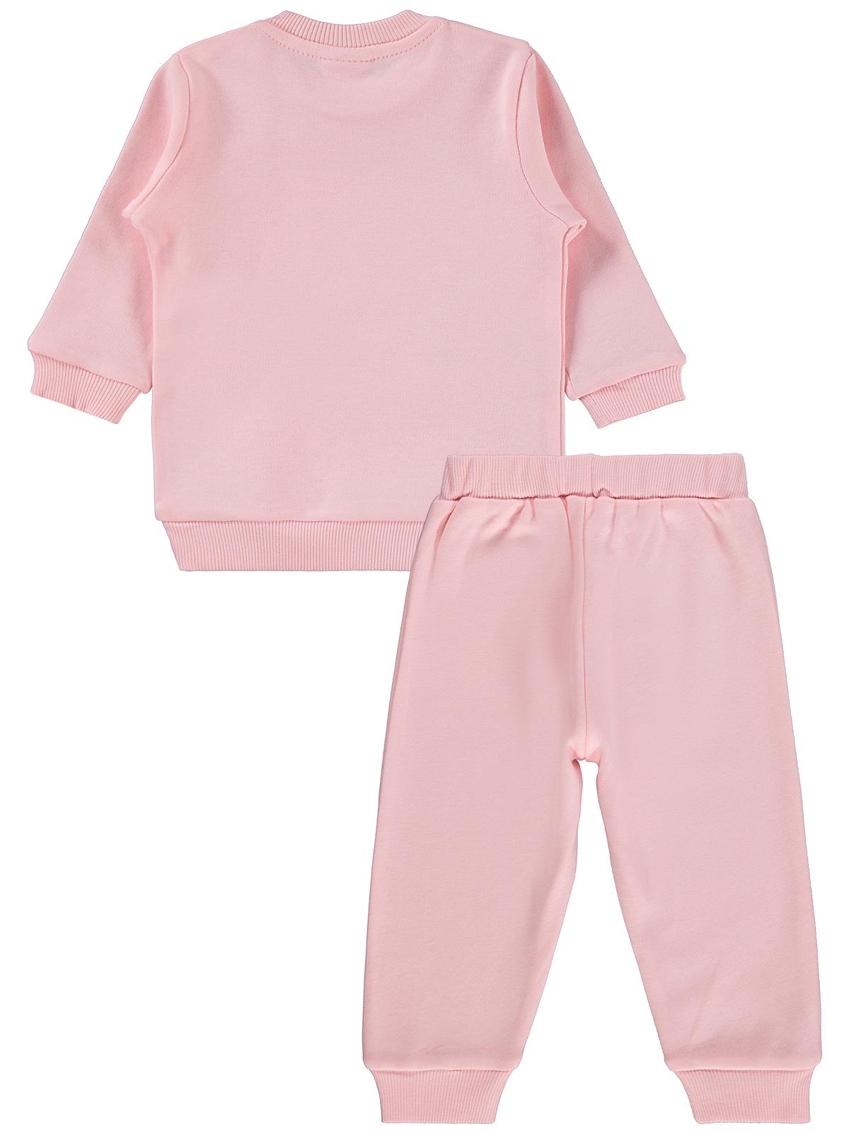 Civil Baby Tavşanlar Baskılı 6-18 Ay Takım - Pudra