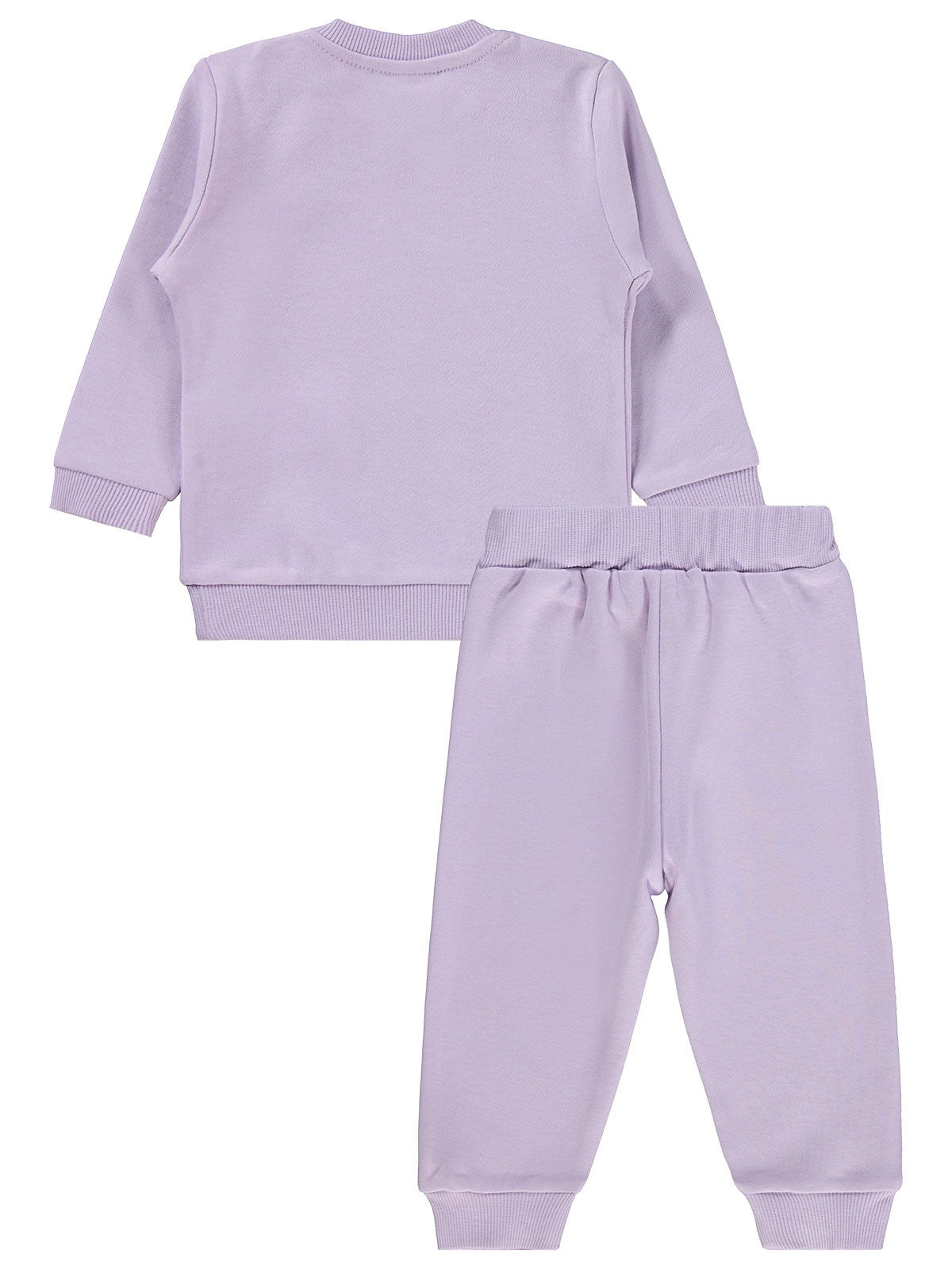 Civil Baby Çiçek Love Baskılı 6-18 Ay Takım - Lila