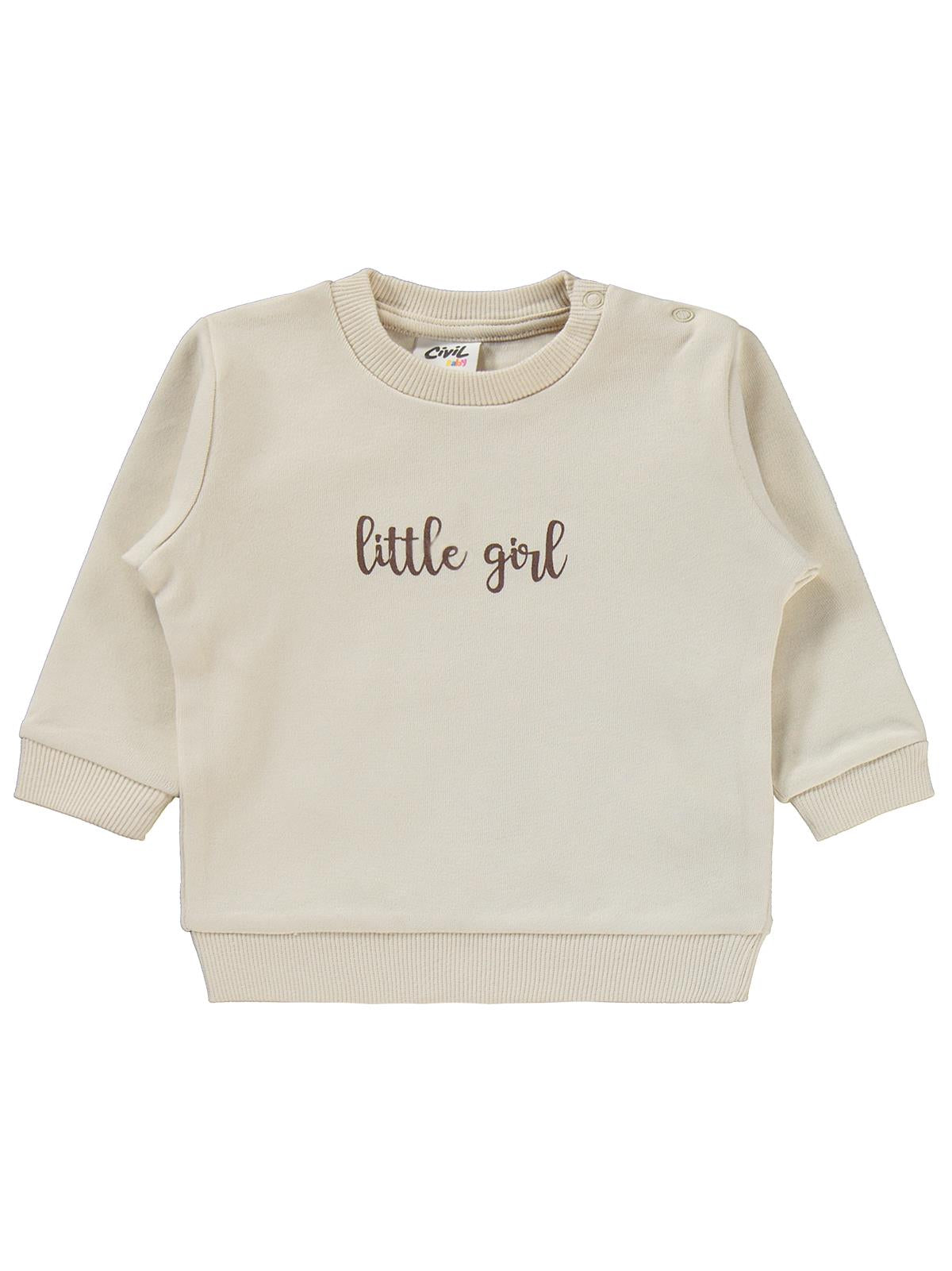 Civil Baby Little Girl Baskılı 6-18 Ay Takım - Fil Dişi