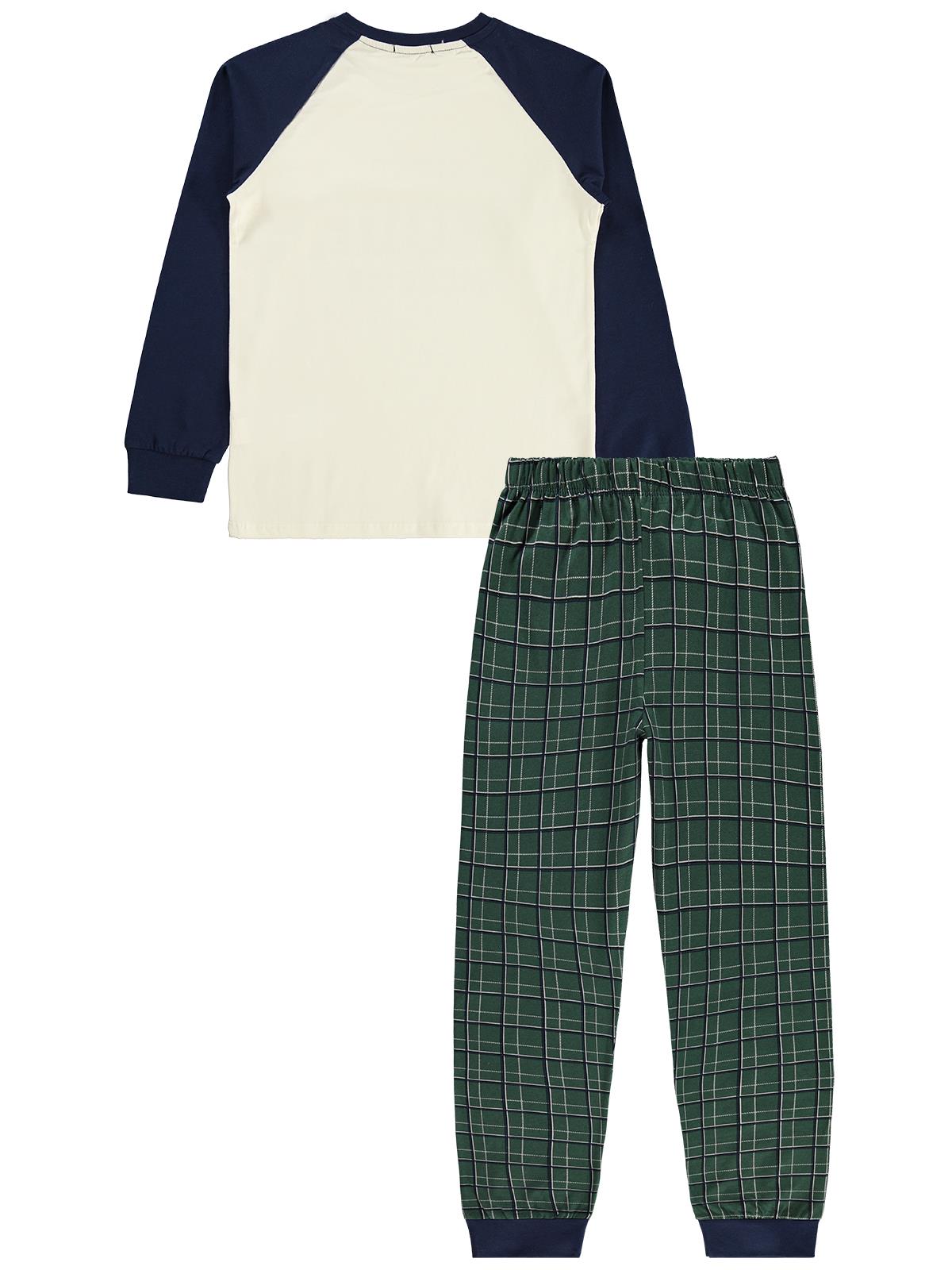 Civil Boys Mode Baskılı 10-13 Yaş Pijama Takımı - Lacivert