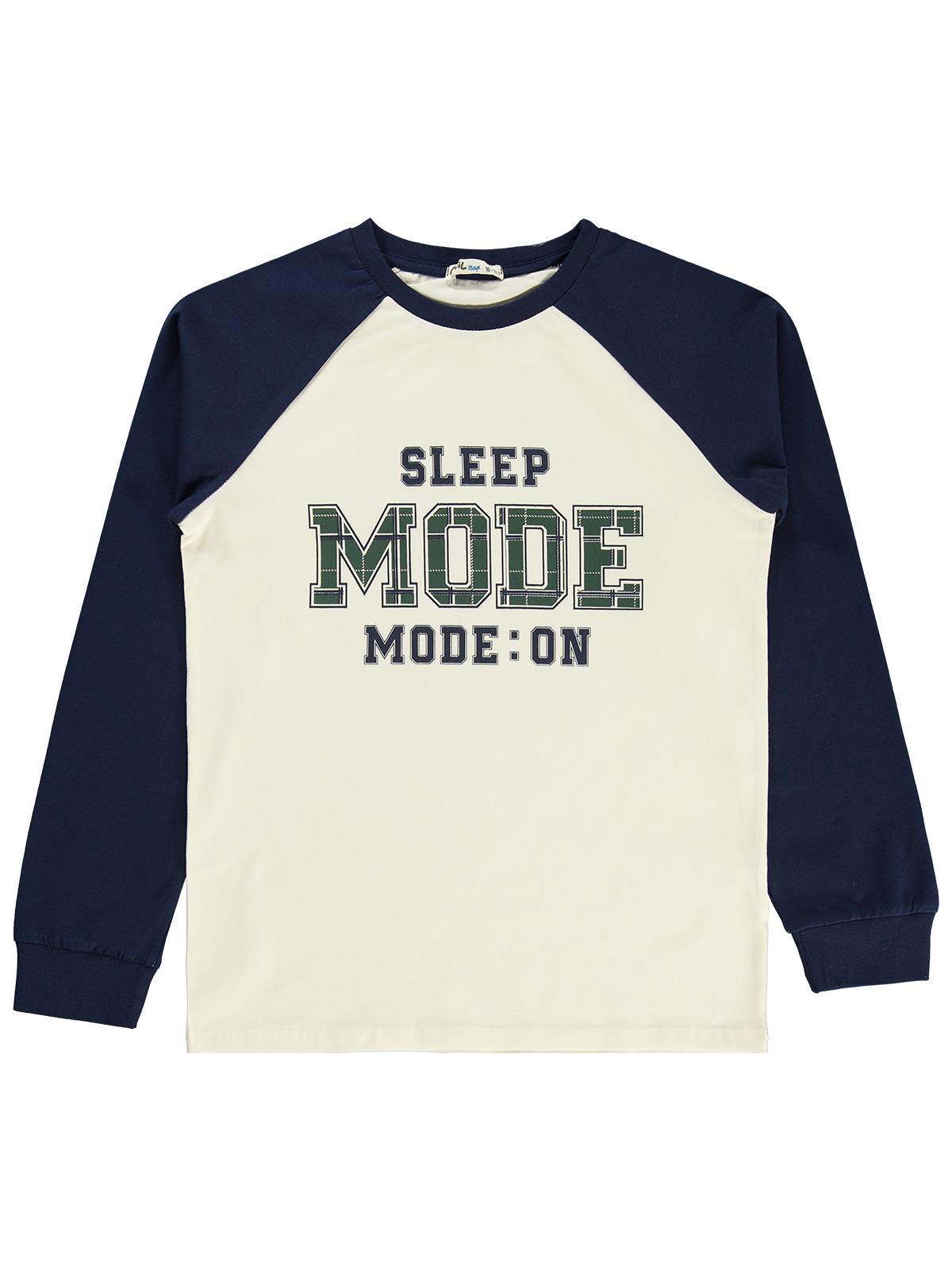 Civil Boys Mode Baskılı 10-13 Yaş Pijama Takımı - Lacivert