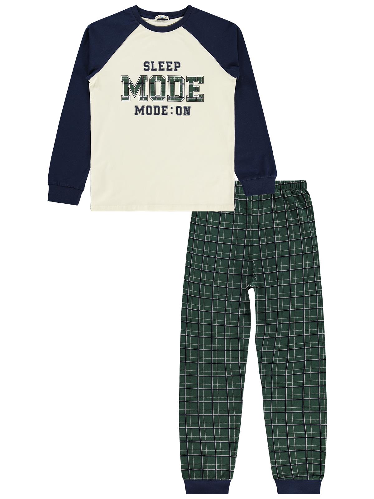Civil Boys Mode Baskılı 10-13 Yaş Pijama Takımı - Lacivert