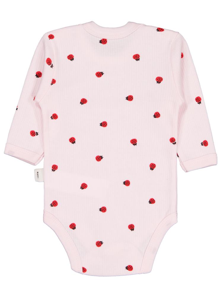 Civil Baby Uğur Böceği Empirme 0-48 Ay Çıtçıtlı Badi - Pembe