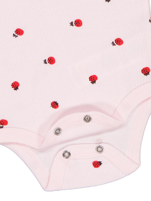 Civil Baby Uğur Böceği Empirme 0-48 Ay Çıtçıtlı Badi - Pembe