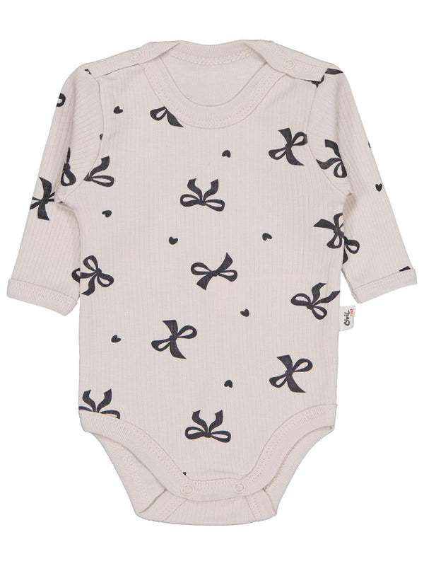 Civil Baby Fiyonk Empirme 1-36 Ay Çıtçıtlı Badi - Bej