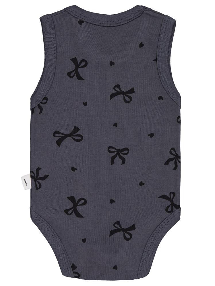 Civil Baby Fiyonk Empirme 1-36 Ay Çıtçıtlı Badi - Gri