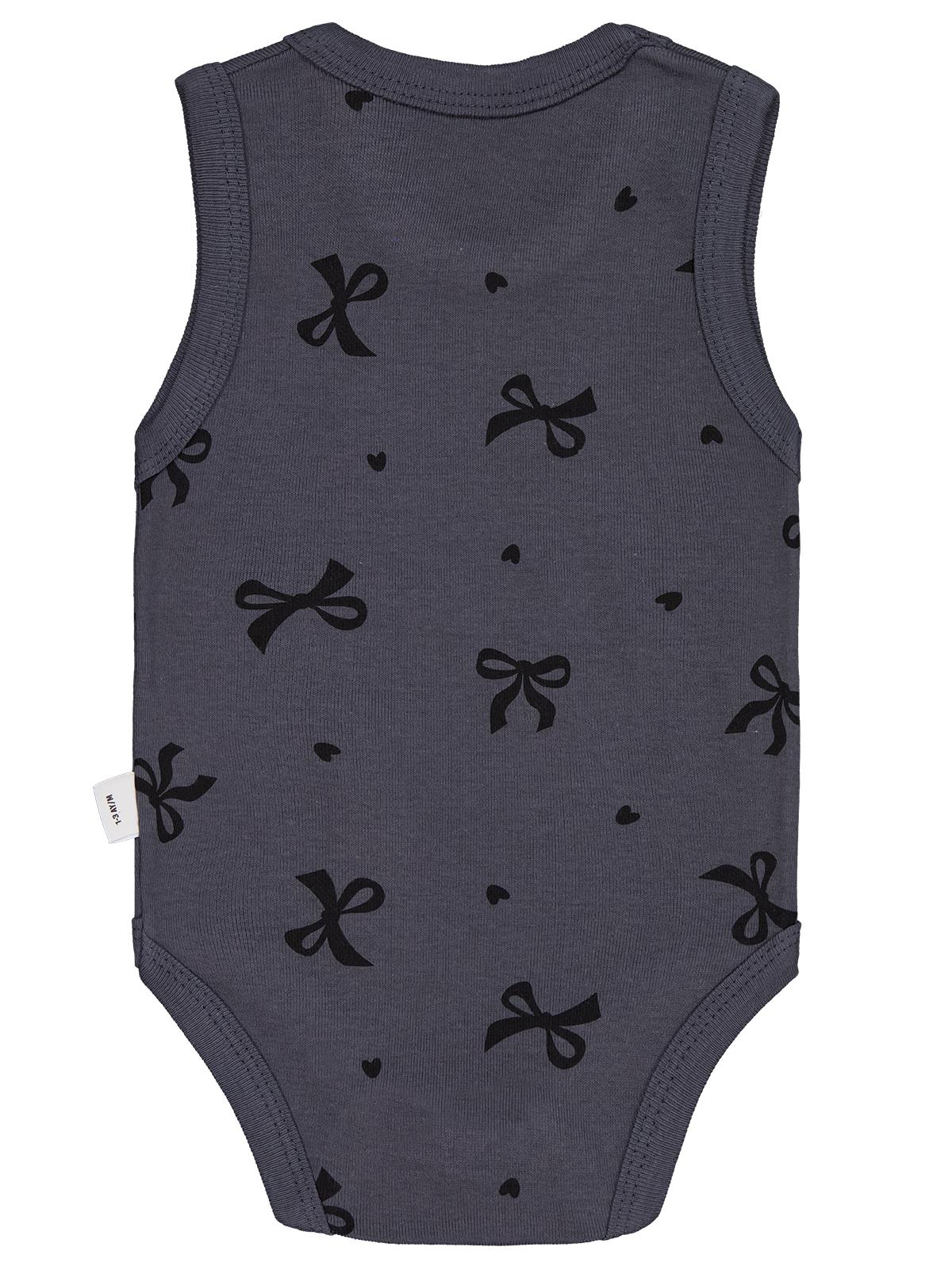 Civil Baby Fiyonk Empirme 1-36 Ay Çıtçıtlı Badi - Gri