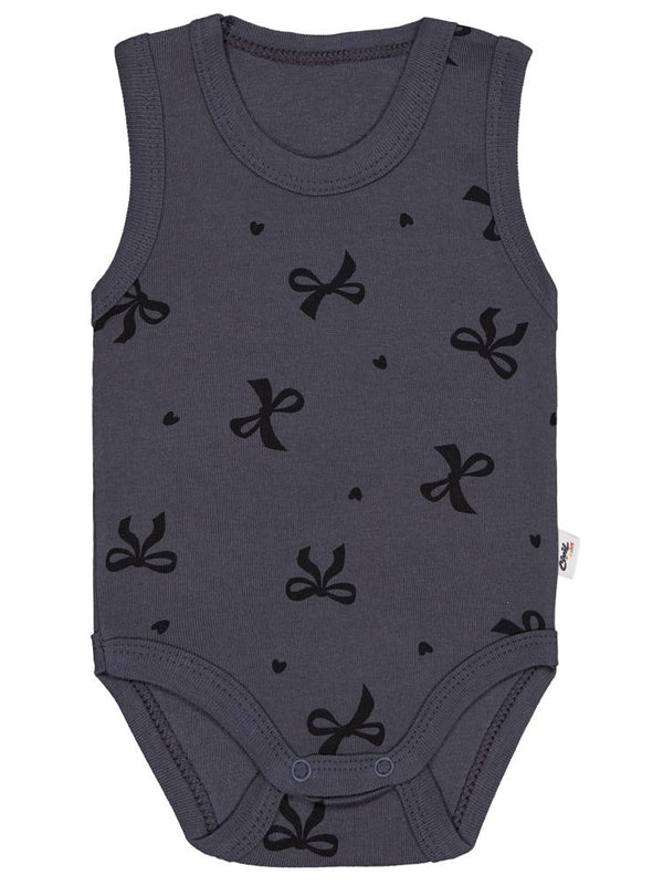 Civil Baby Fiyonk Empirme 1-36 Ay Çıtçıtlı Badi - Gri