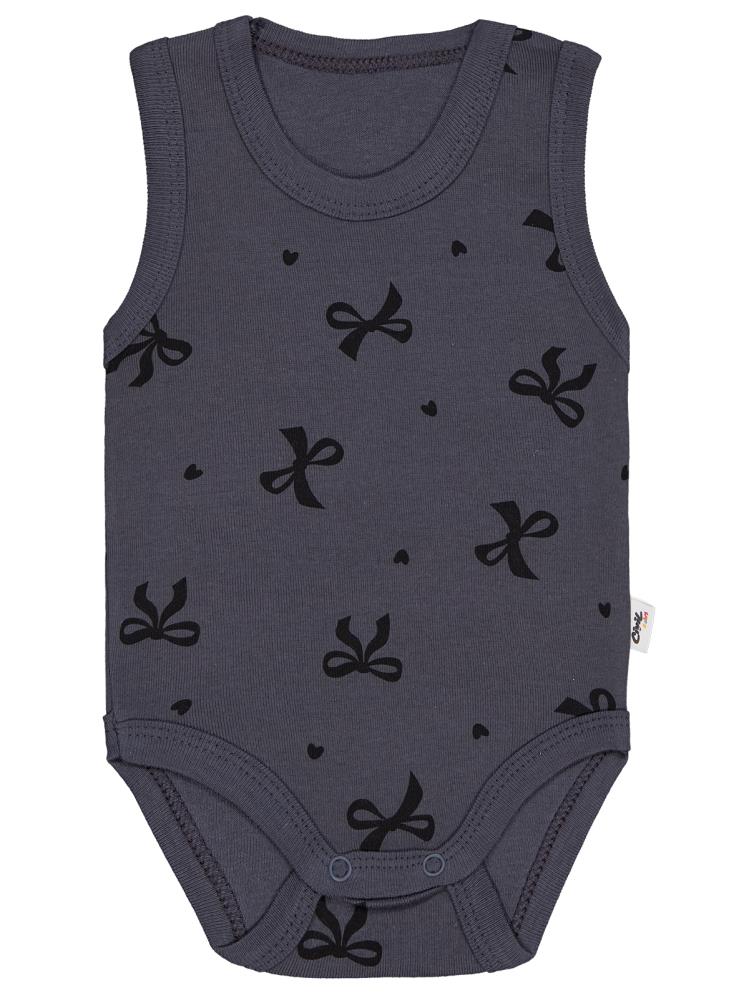 Civil Baby Fiyonk Empirme 1-36 Ay Çıtçıtlı Badi - Gri