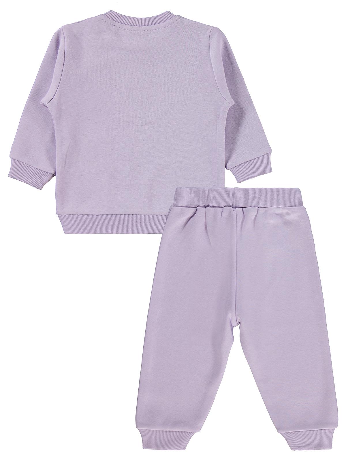 Civil Baby Tavşan Baskılı 6-18 Ay Takım - Lila