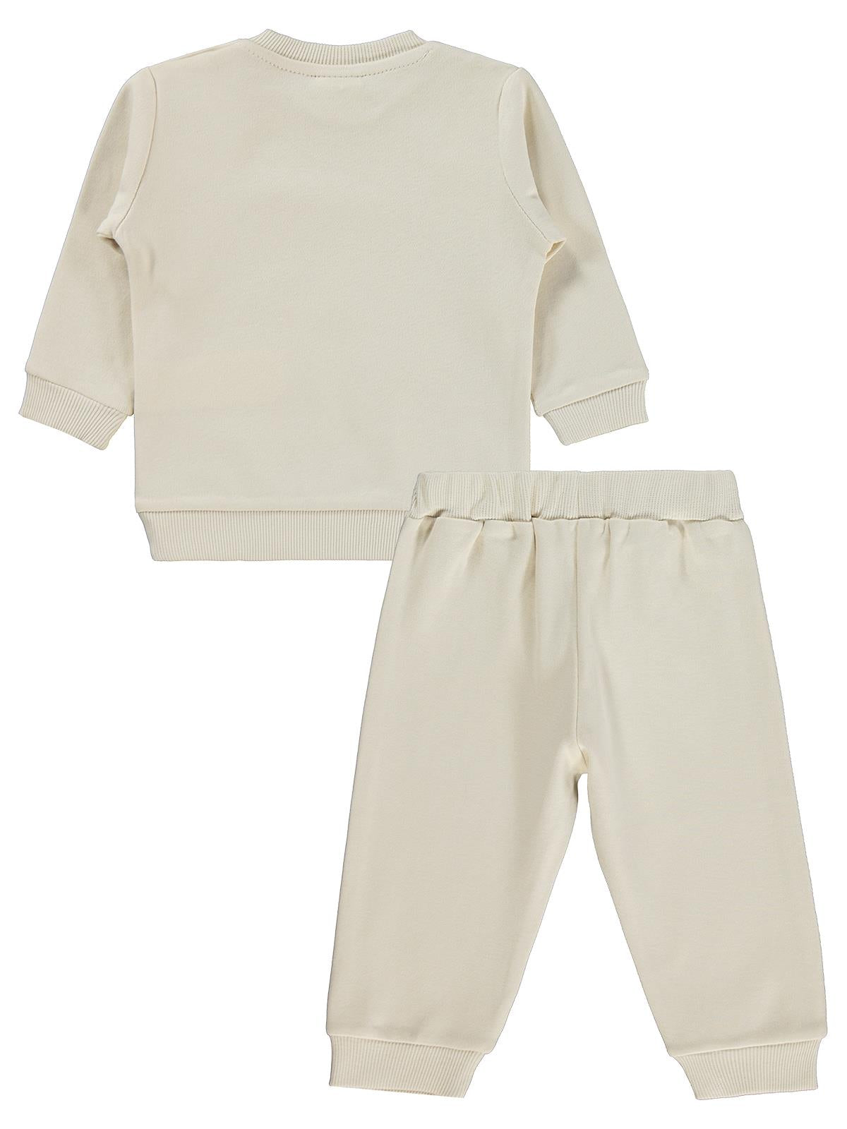 Civil Baby Kedi Baskılı 6-18 Ay Takım - Fil Dişi