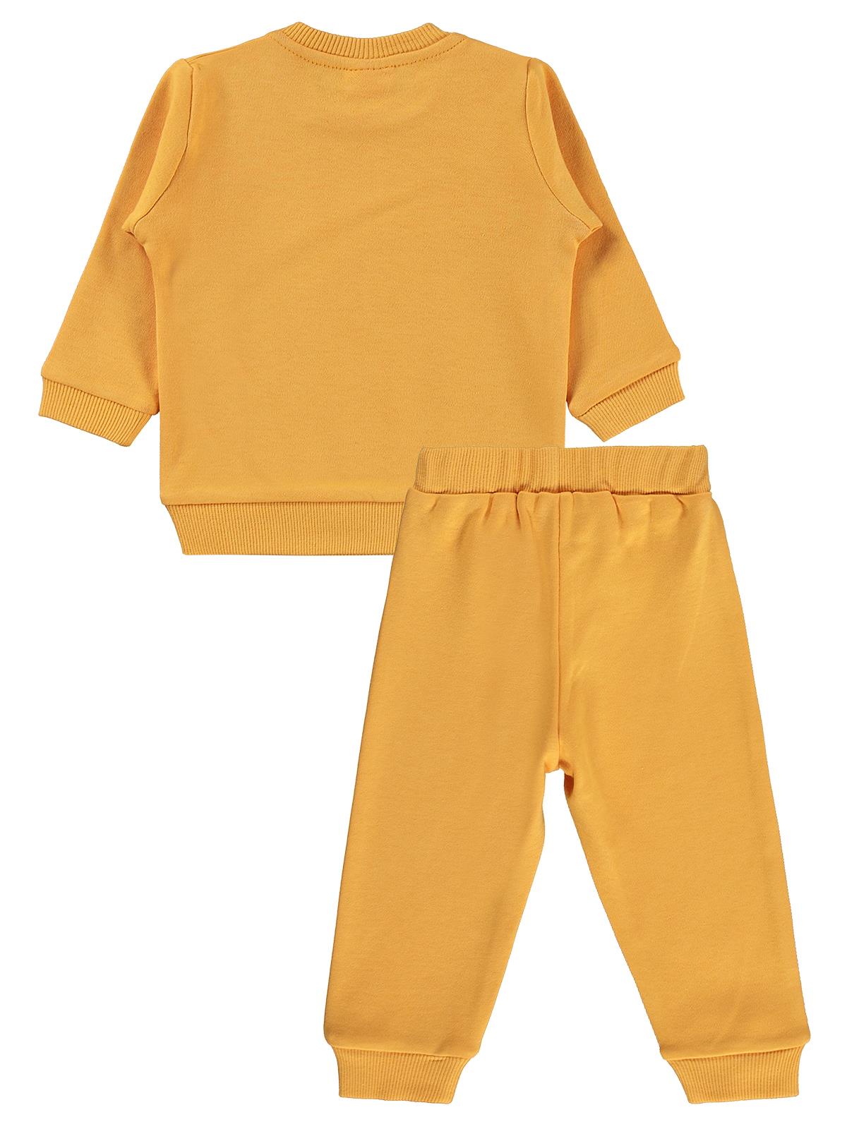 Civil Baby Space Baskılı 6-18 Ay Takım - Hardal