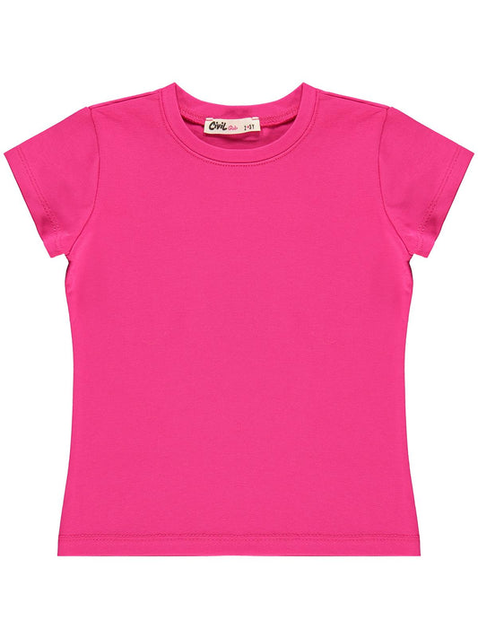Civil Girls Basic 2-5 Yaş Tişört - Fusya