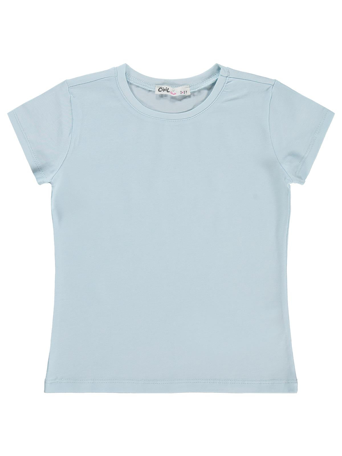 Civil Girls Basic 2-5 Yaş Tişört - Mavi