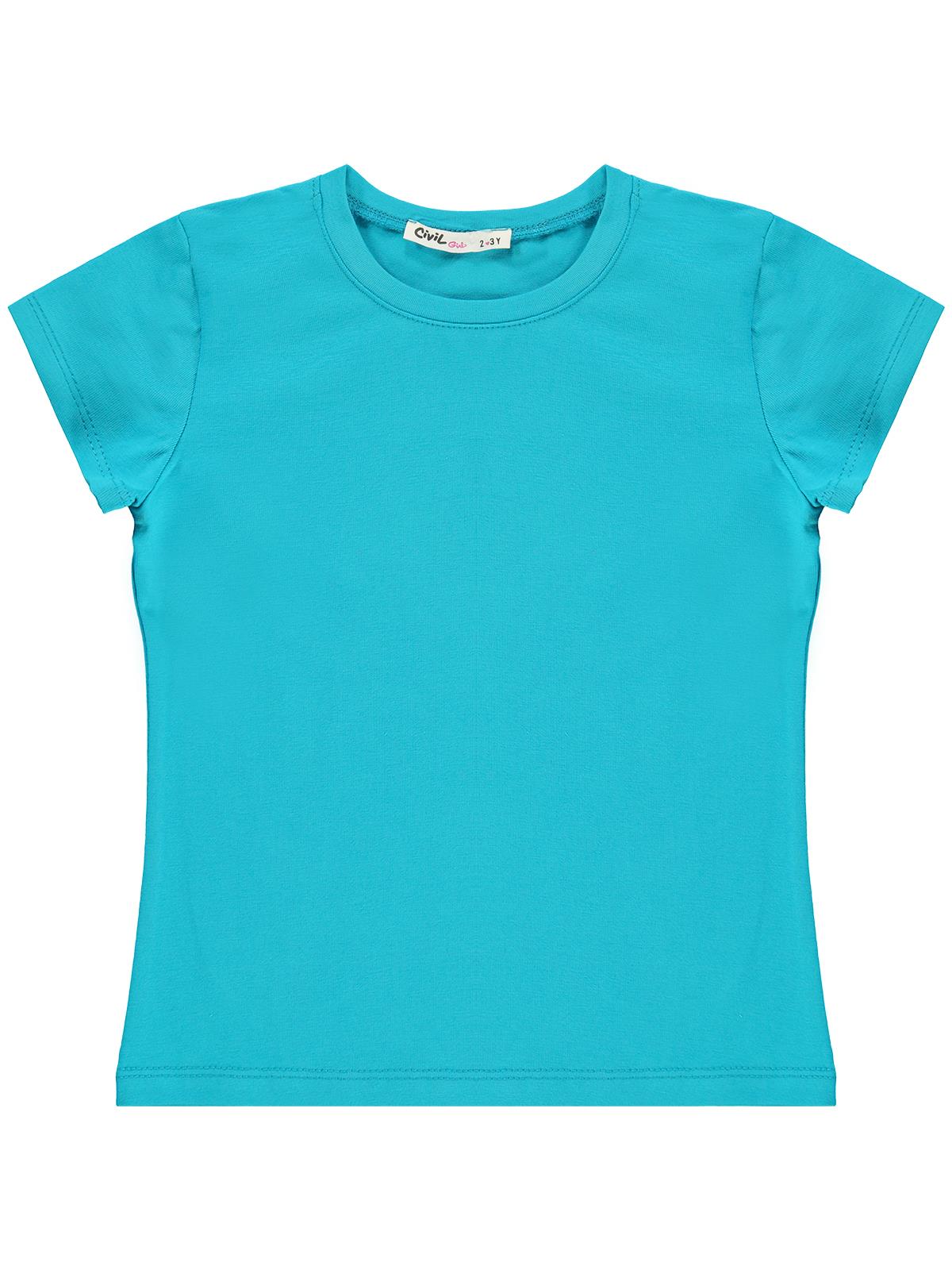 Civil Girls Basic 2-5 Yaş Tişört - Mavi