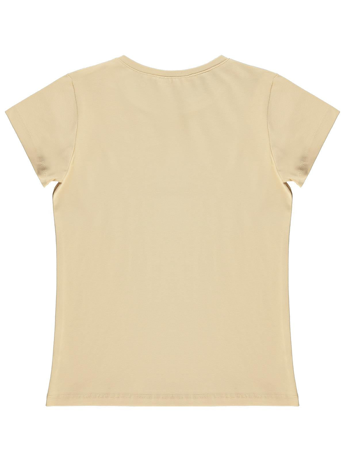 Civil Girls Basic 6-9 Yaş Tişört - Bej