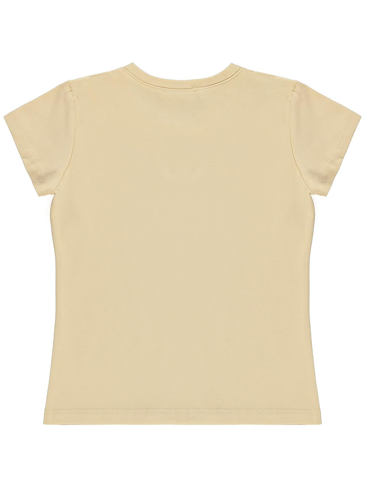 Civil Girls Basic 10-13 Yaş Tişört - Bej