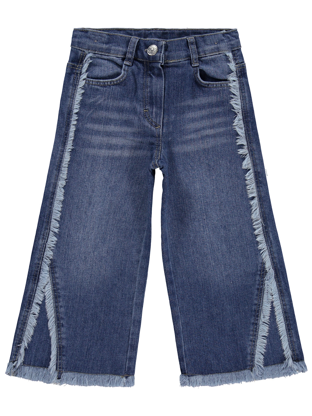 Civil Girls Püsküllü 2-5 Yaş Pantolon Kot - Mavi