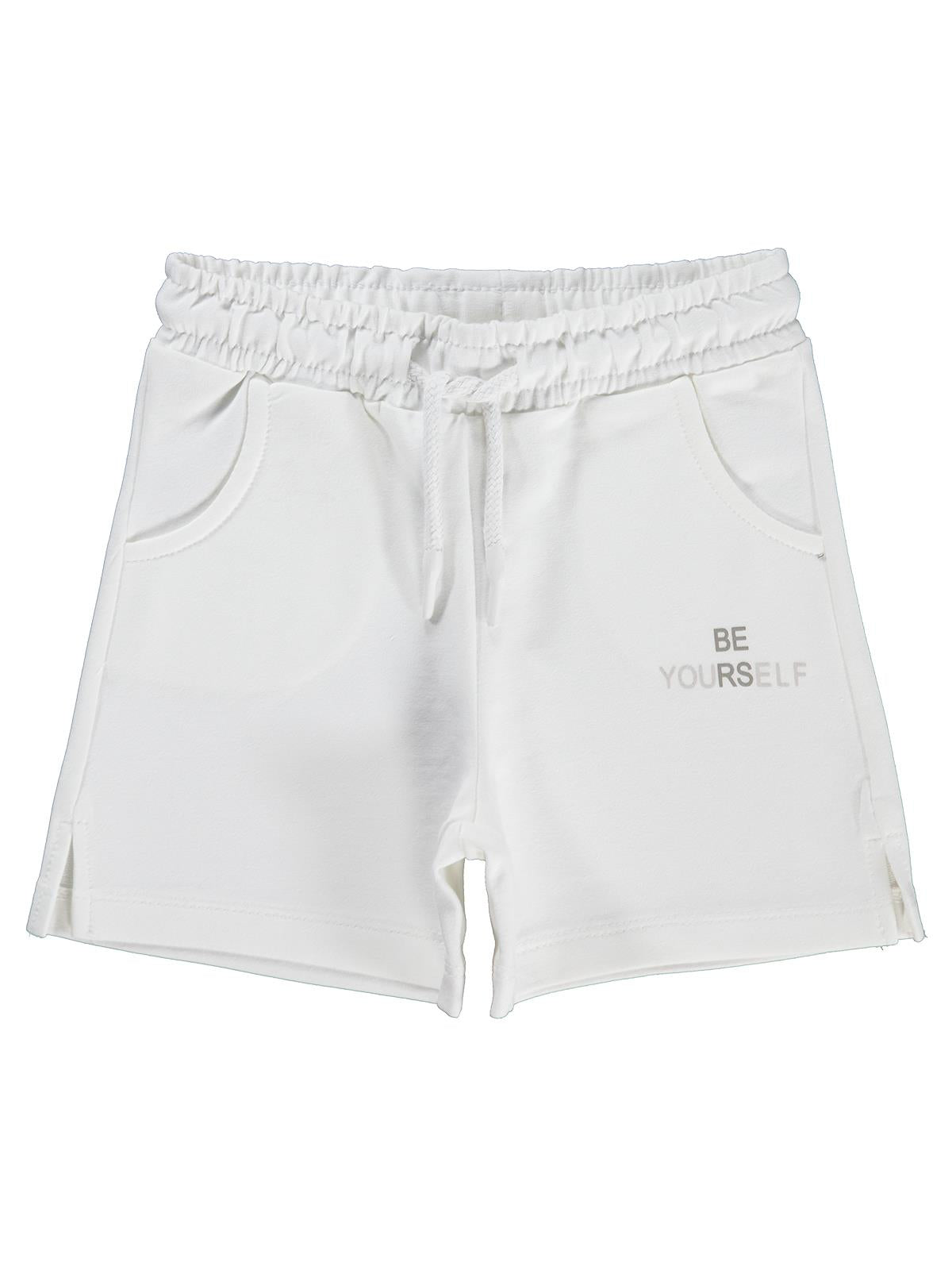Civil Girls 2-5 Yaş Şort - Kırık Beyaz