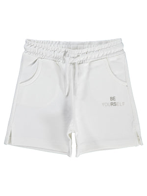 Civil Girls 2-5 Yaş Şort - Kırık Beyaz