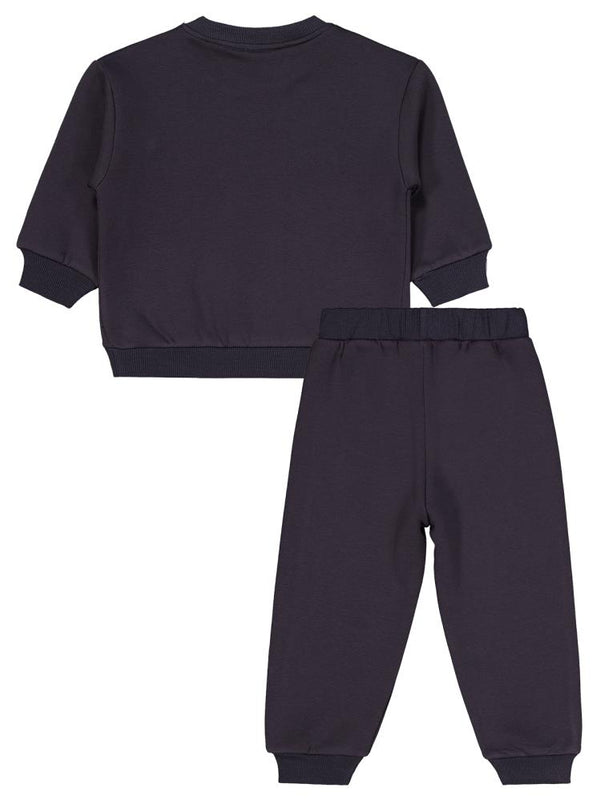 Civil Boys Brooklyn 80 Baskılı Biyeli 2-5 Yaş Eşofman Takımı - Gri