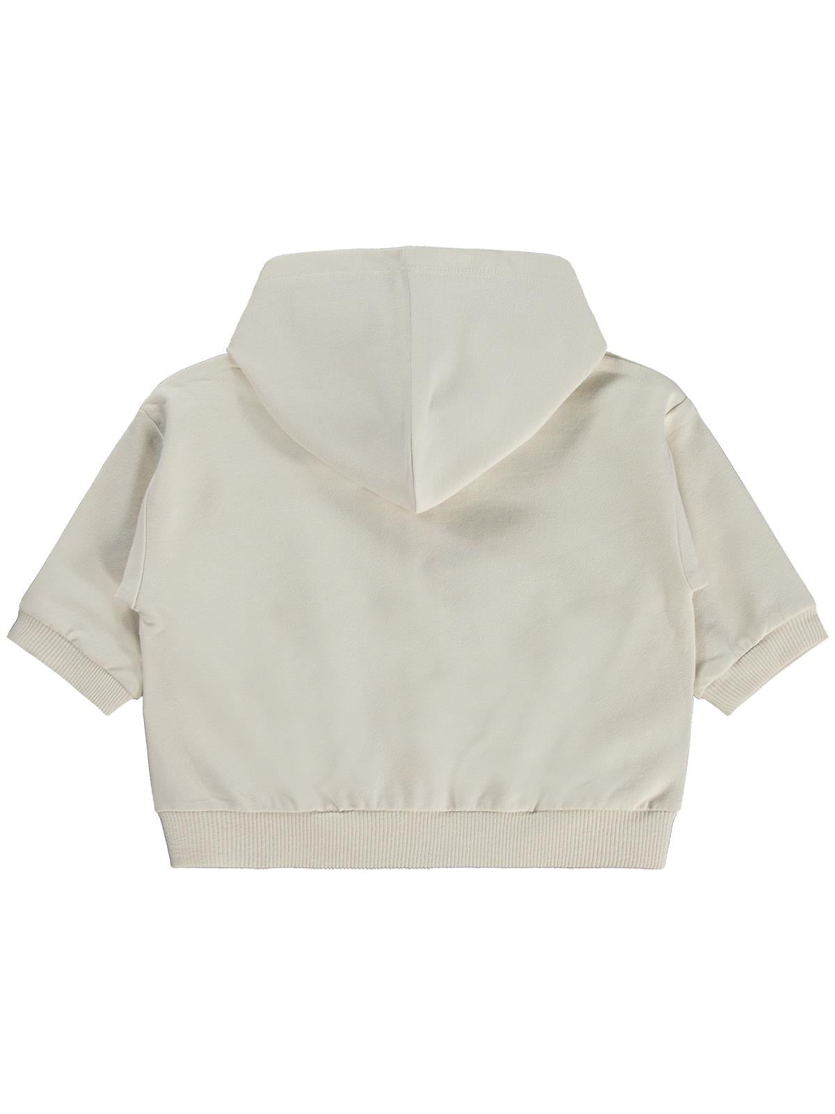 Civil Baby Civil Basic Kalp Etiketli Kapüşonlu 6-18 Ay Hırka - Bej