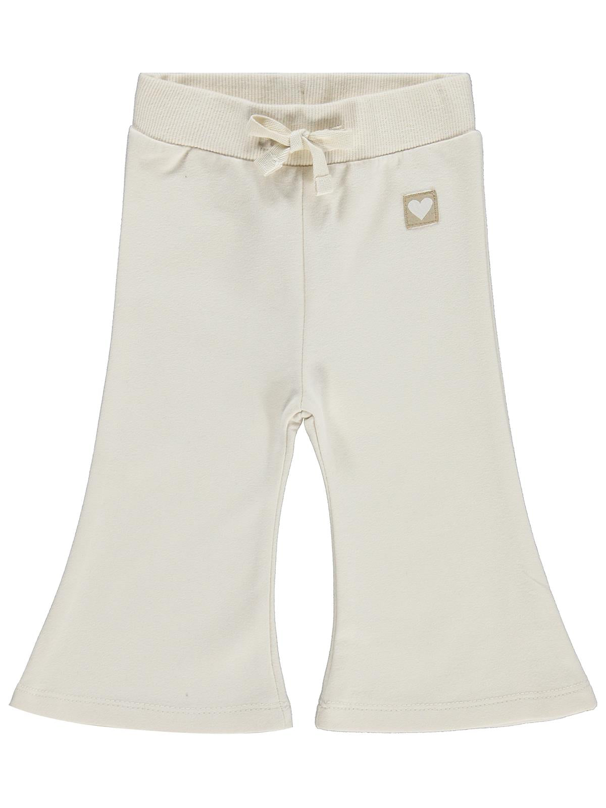 Civil Baby Civil Basic Kalp Etiketli İspanyol Paça 6-18 Ay Eşofman Altı - Bej