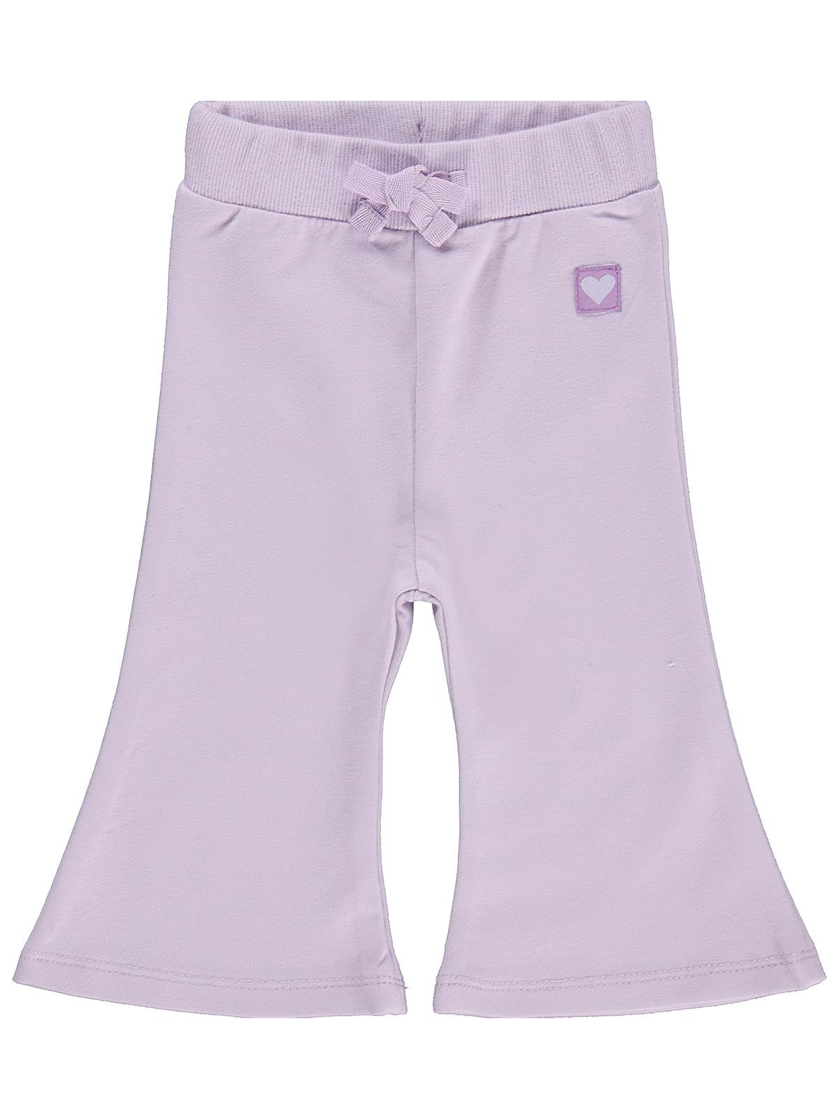 Civil Baby Civil Basic Kalp Etiketli İspanyol Paça 6-18 Ay Eşofman Altı - Lila