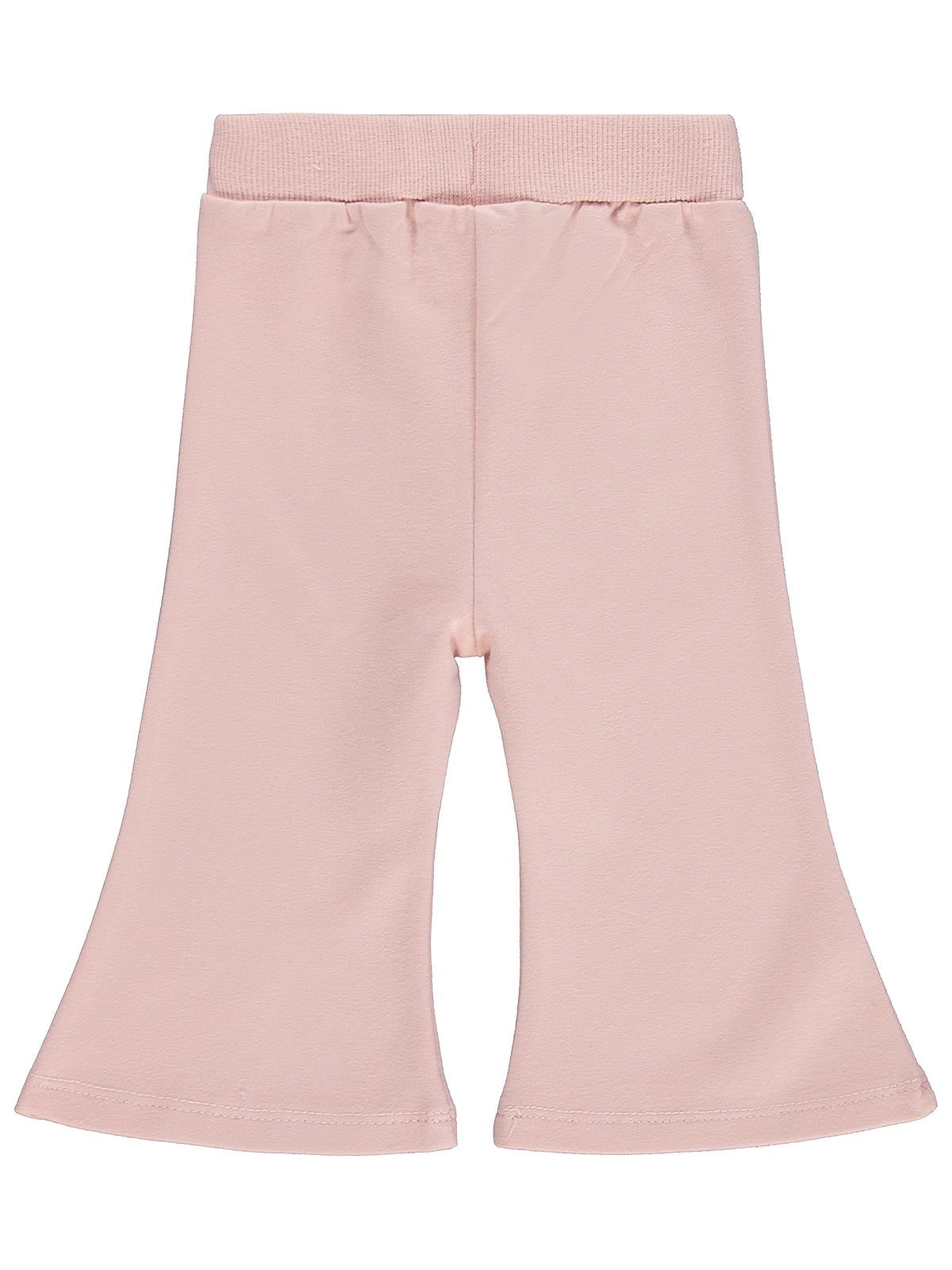 Civil Baby Civil Basic Kalp Etiketli İspanyol Paça 6-18 Ay Eşofman Altı - Pembe