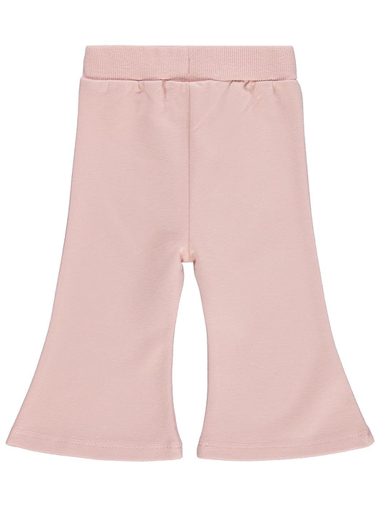 Civil Baby Civil Basic Kalp Etiketli İspanyol Paça 6-18 Ay Eşofman Altı - Pembe