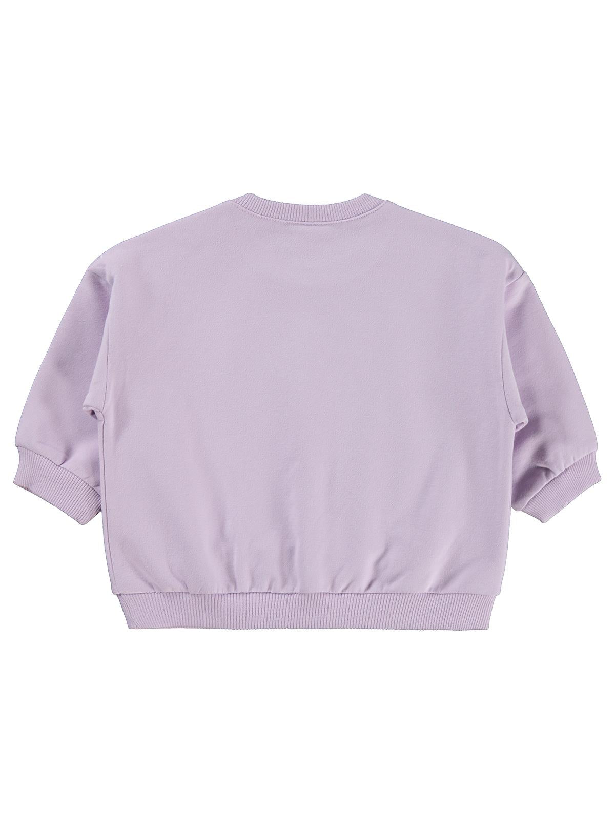 Civil Baby Civil Basic Kalp Etiketli 6-18 Ay Sweatshirt - Lila