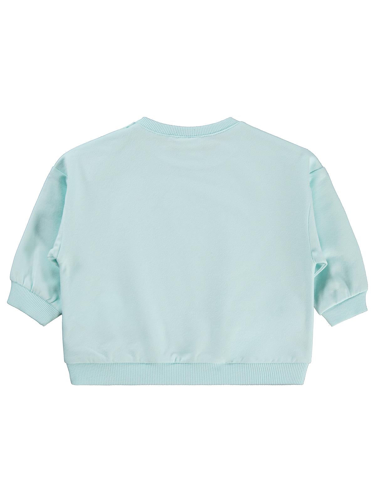 Civil Baby Civil Basic Kalp Etiketli 6-18 Ay Sweatshirt - Yeşil