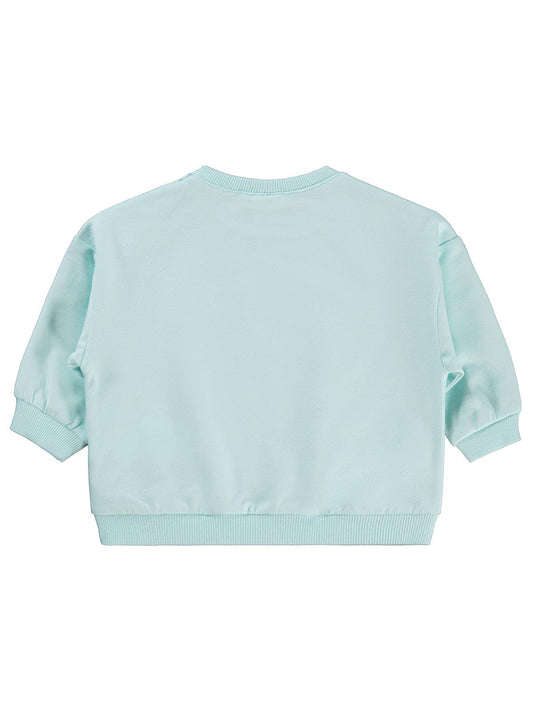 Civil Baby Civil Basic Kalp Etiketli 6-18 Ay Sweatshirt - Yeşil