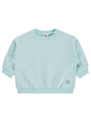 Civil Baby Civil Basic Kalp Etiketli 6-18 Ay Sweatshirt - Yeşil