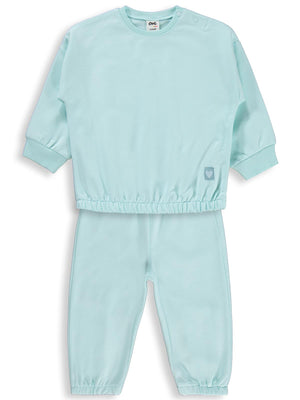 Civil Baby Kız Bebek Düz Basic Kalpli 6-18 Ay Takım - Yeşil