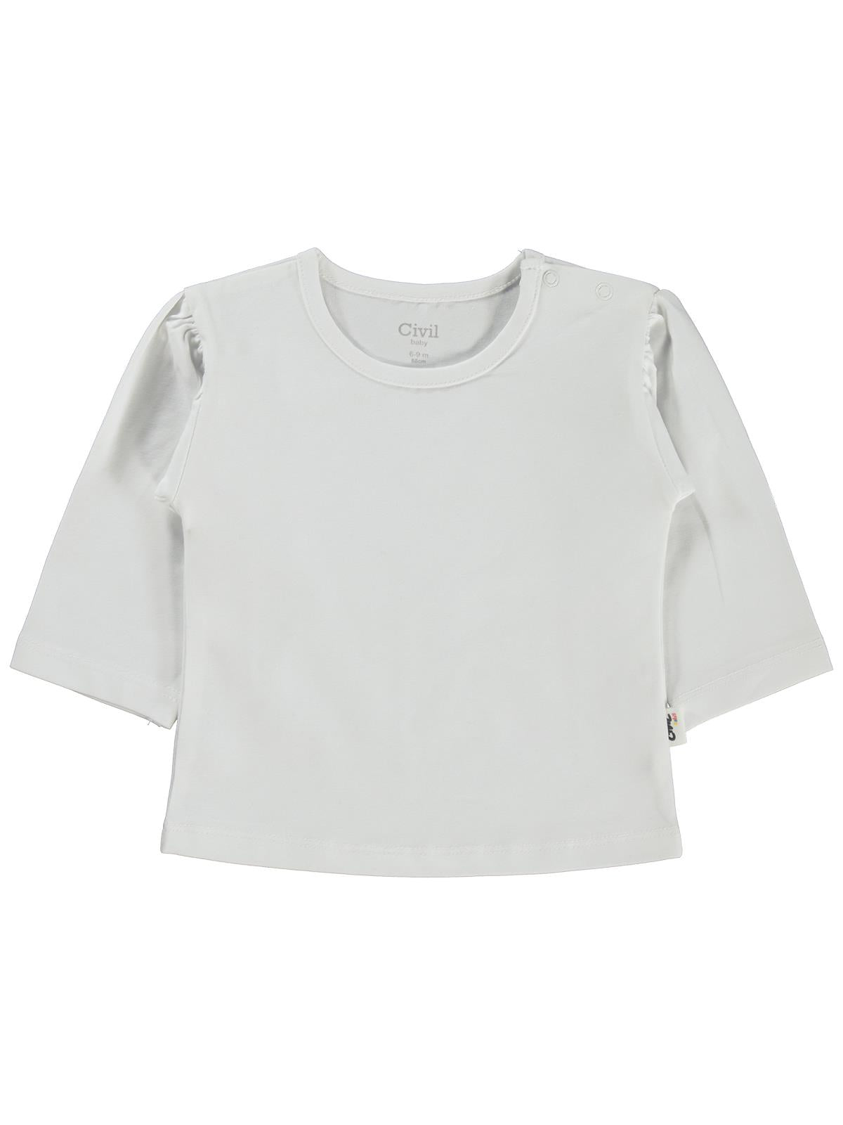 Civil Baby Düz Basic 6-18 Ay Sweatshirt - Ekru