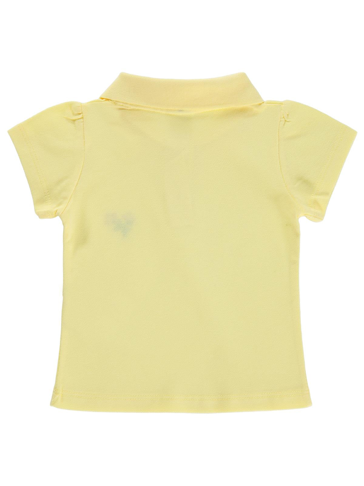 Civil Baby Çiçek Nakışlı Basic 6-18 Ay Tişört - Sarı