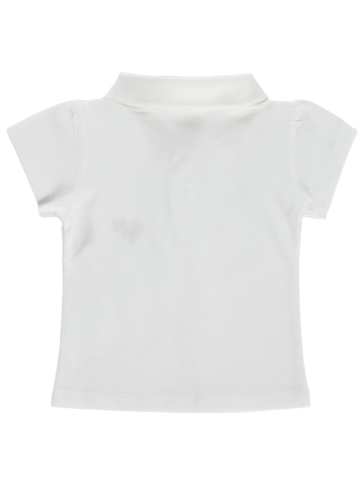 Civil Baby Çiçek Nakışlı Basic 6-18 Ay Tişört - Ekru