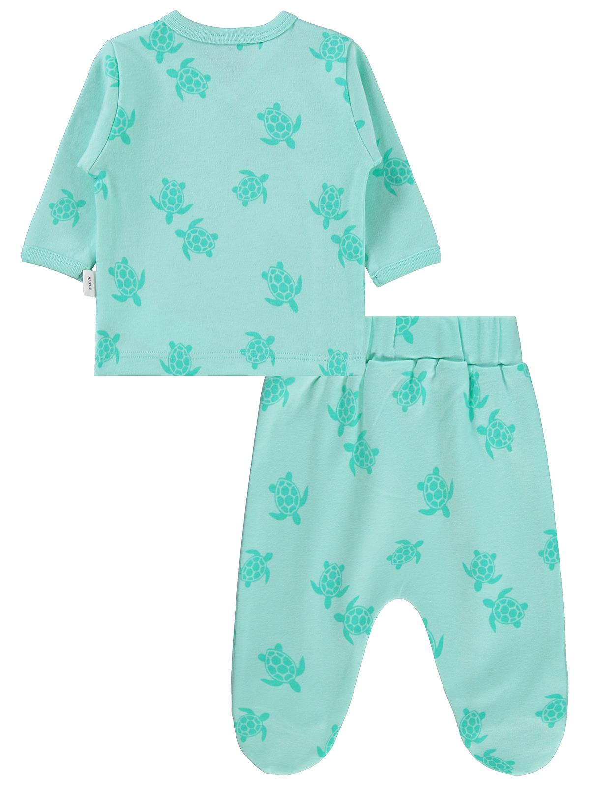 Civil Baby Kaplumbağa Empirme  Zıbın Takımları - Yeşil