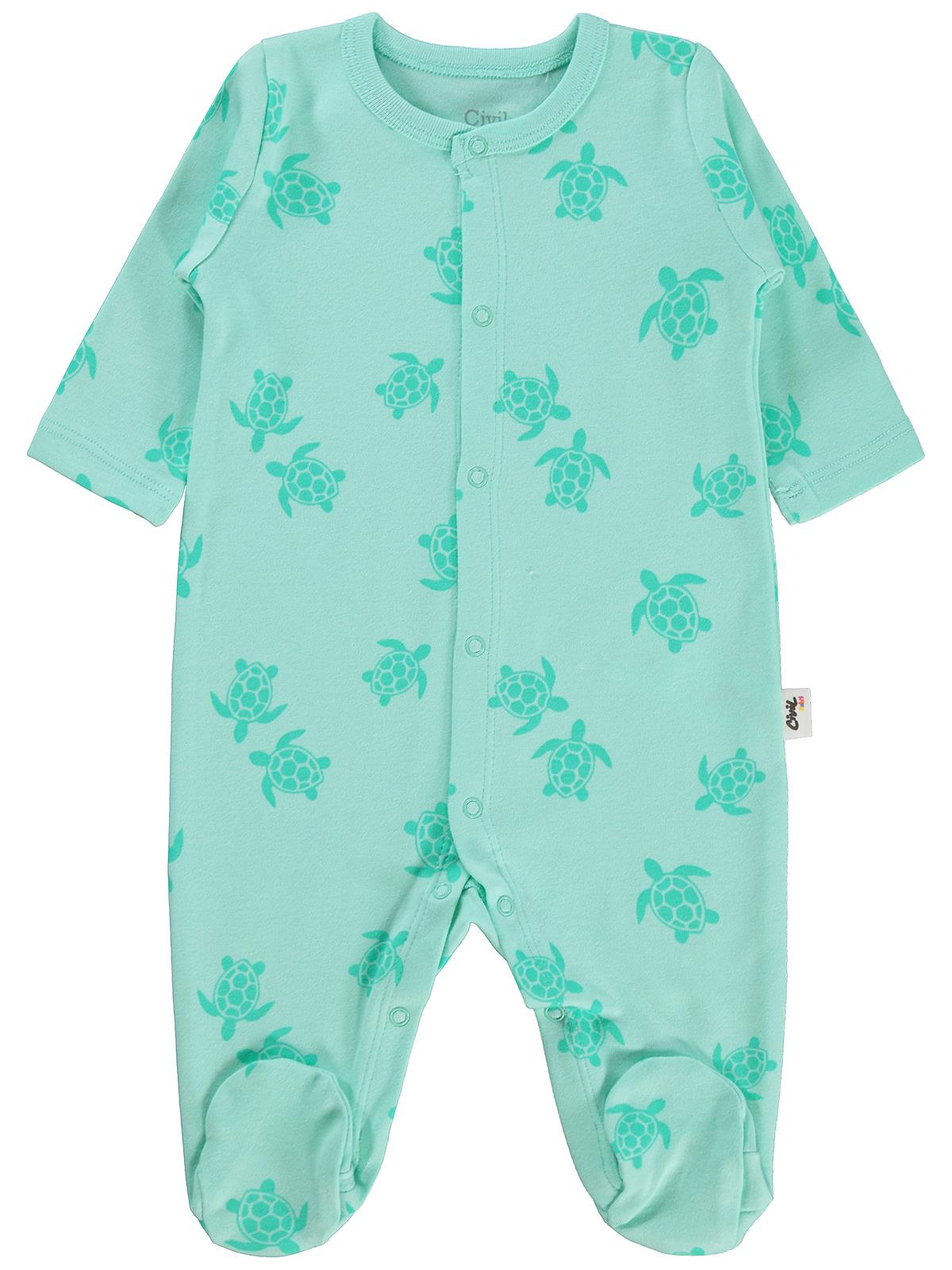 Civil Baby Kaplumbağa Empirme 1-9 Ay Tulum - Yeşil