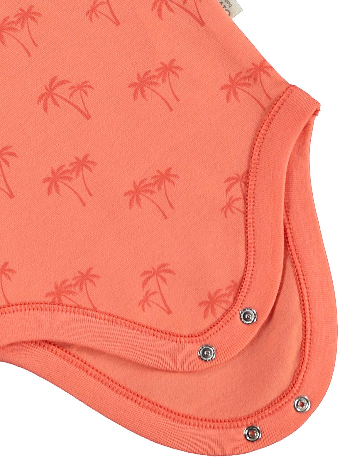 Civil Baby Palmiye Baskılı 2'li Set 3-18 Ay Çıtçıtlı Badi - Mercan-Mint