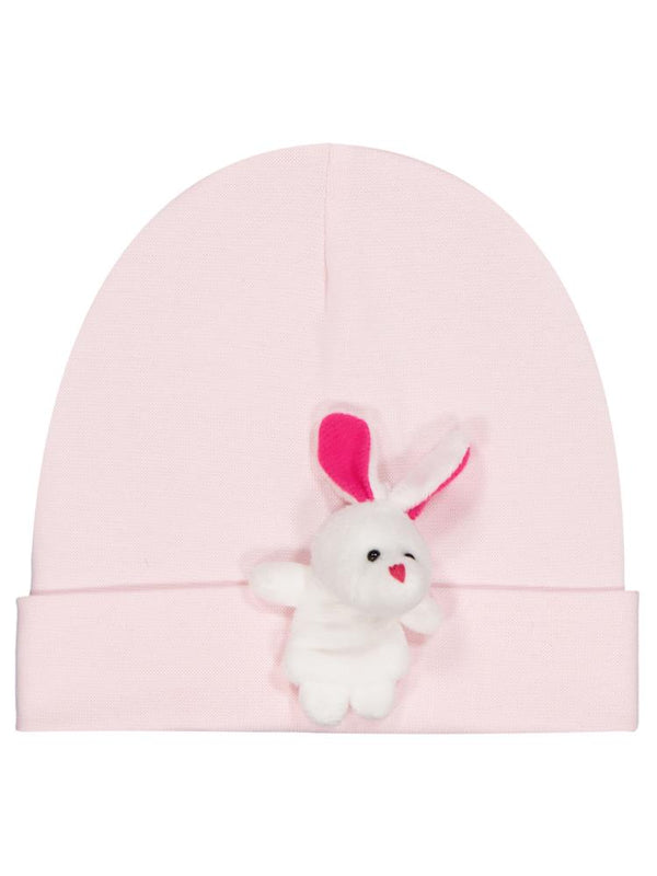 Civil Baby Küçük Oyuncaklı Bebe Şapka Bere ve Setler - Pembe