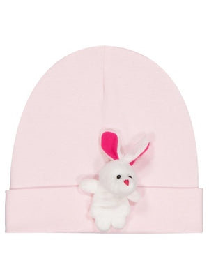 Civil Baby Küçük Oyuncaklı Bebe Şapka Bere ve Setler - Pembe