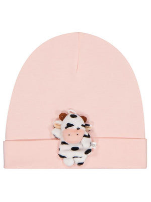 Civil Baby Küçük Oyuncaklı Bebe Şapka Bere ve Setler - Pudra