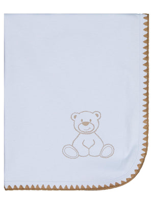 Civil Baby Ayıcık Baskılı Battaniye - Mavi