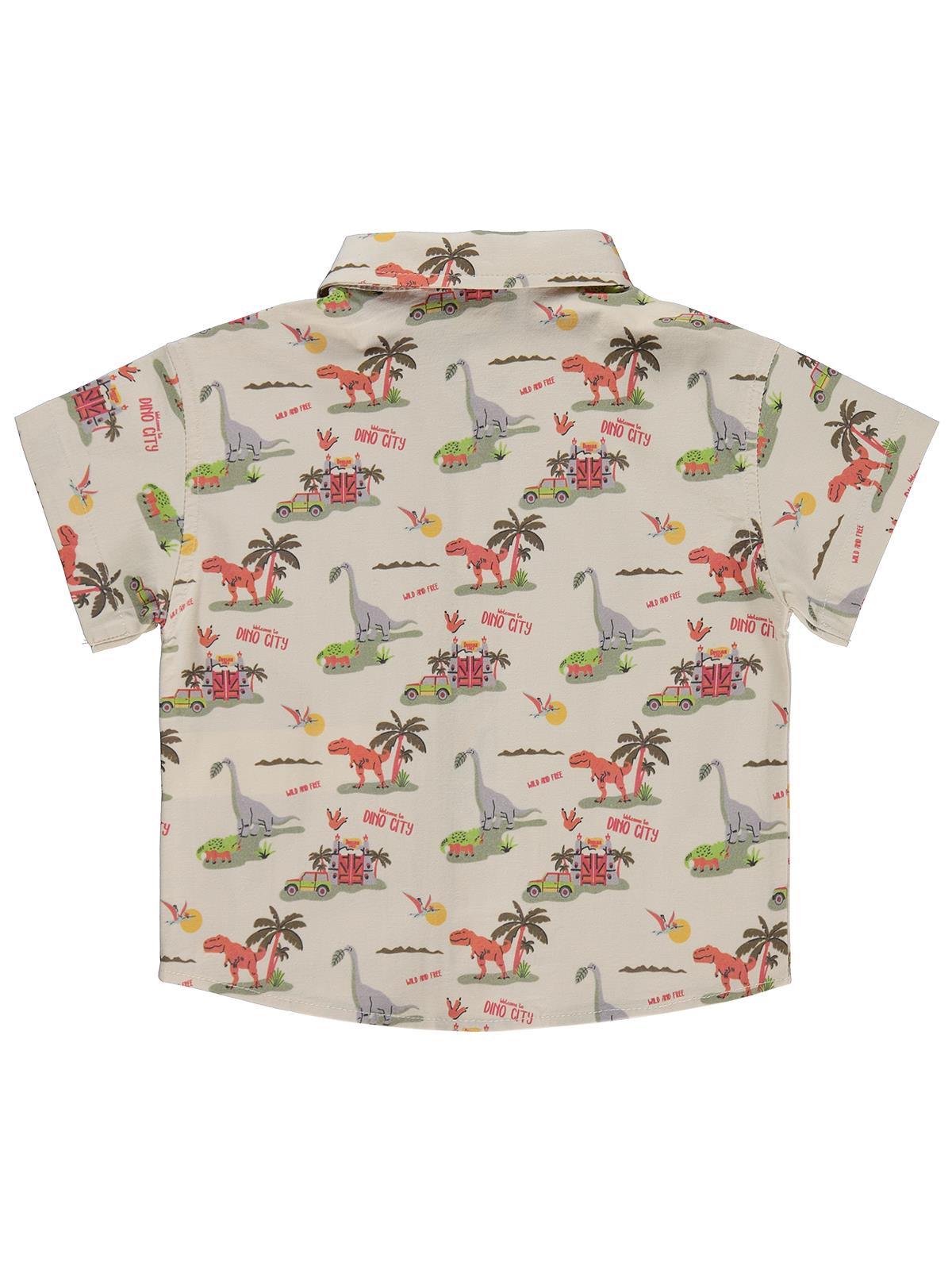 Civil Baby Hayvan Baskılı 6-18 Ay Gömlek - Ekru