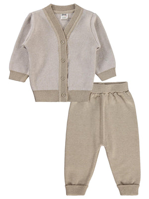 Civil Baby Hırkalı 6-18 Ay Takım - Bej