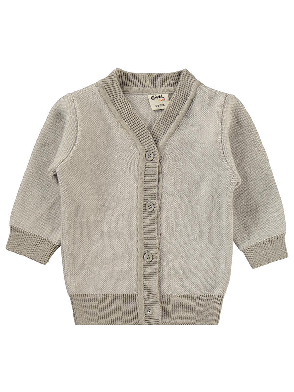 Civil Baby Hırkalı 6-18 Ay Takım - Gri