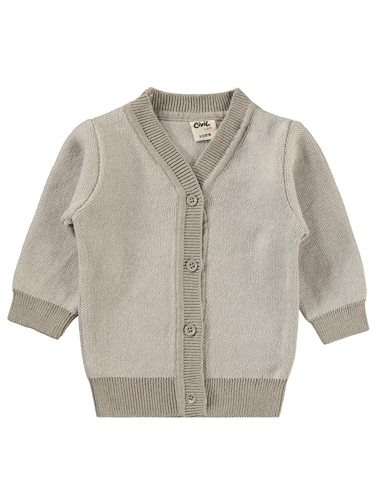 Civil Baby Hırkalı 6-18 Ay Takım - Gri