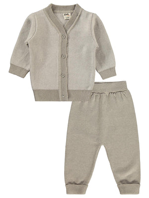 Civil Baby Hırkalı 6-18 Ay Takım - Gri